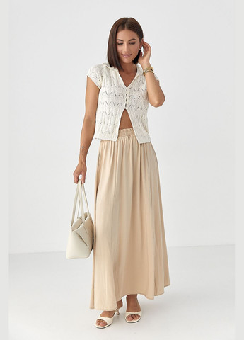 Жіноче поло на ґудзиках із ажурної в'язки Lurex (336678774)