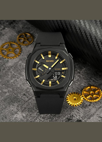 2091BKGDBK Black-Gold-Black Skmei (341336947)