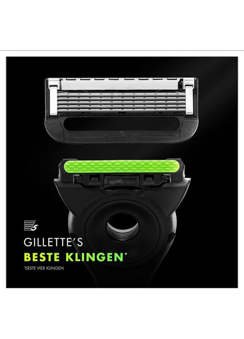 Набор мужской для бритья Станок (Бритва) Labs c магнитной подставкой черный, гель для бритья и увлажняющий крем Gillette (356095531)