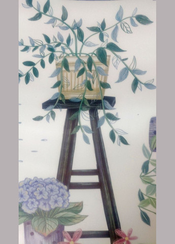 Интерьерные наклейки на стену Девочка поливает цветы ( лист 60 х 90 см) Б416 No Brand (302242830)