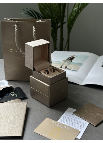 Bvlgari B.zero1 Earrings in 18K Rose Gold/Black Ceramic No Brand (362044591)