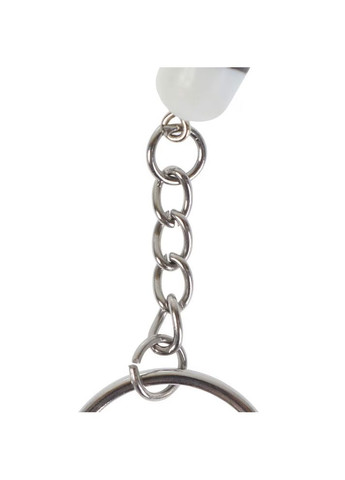 Брелок для ключів Бадмінтон спортивний металевий Білий 99_7_0_1C No Brand (367738723)