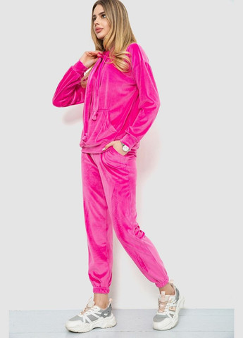 Спорт костюм жіночий велюровий, колір рожевий, Ager (290252849)