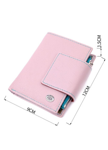 Цікаве портмоне з монетницею для жінок із натуральної шкіри 19452 Бежевий st leather (329148800)