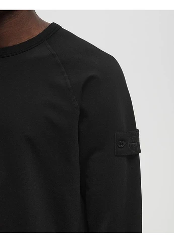 Черный свитшот ghost piece black k1s156100011-s00f3-v0029 Stone Island (398065443)
