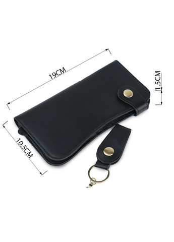 Клатч унисекс из натуральной кожи с 14 слотами для карточек черный (sku_20044) No Brand (329901869)