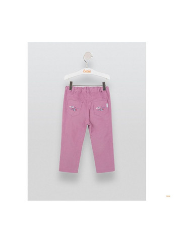 Розовые праздничный, повседневный, кэжуал, джинсовые демисезонные прямые брюки Бембі