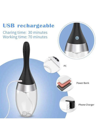 Автоматична клізма для анальної гігієни з акумулятором No Brand (354803144)