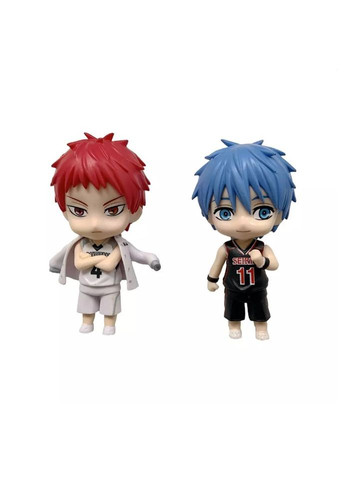 Чиби Баскетбол фигурки аниме Kuroko no Basuke Куроко, Кагами, Аомине, Акаши, Киси, Мурасакибара детские игрушки 6 шт./компл. 10см Shantou (296108212)