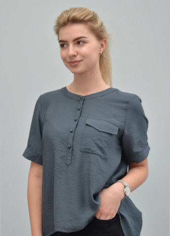 Сіра жіноча блуза р. l m, сірий No Brand