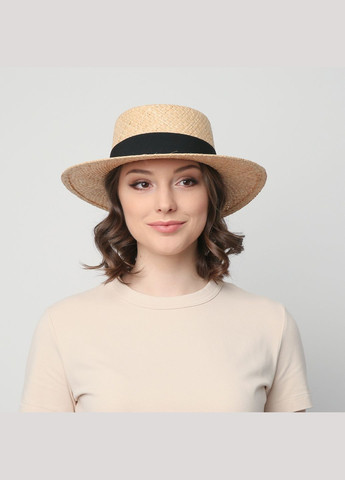 Шляпа порк-пай женская рафия желтая ESME LuckyLOOK 844-149 (292668874)