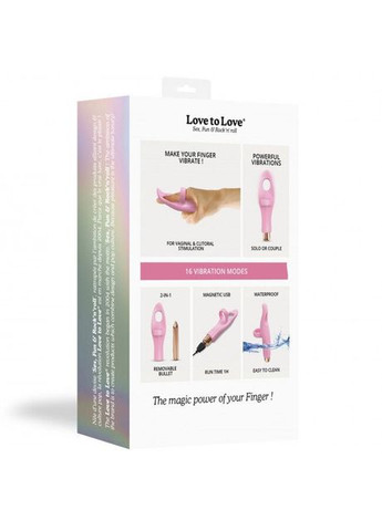 Вібратор на палець Tickle me-BABY PINK, 3 варіанти використання Love To Love (297587357)