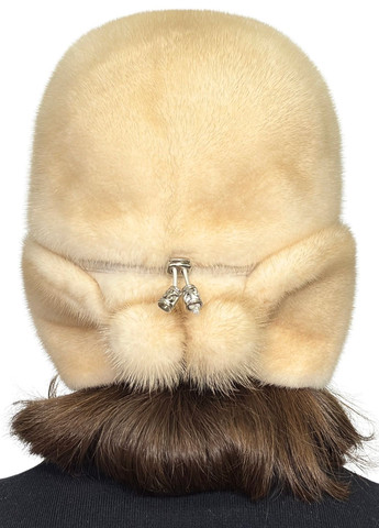 Жіноча хутряна шапка норкова вушанка Меховой Стиль Ушанка (365250539)