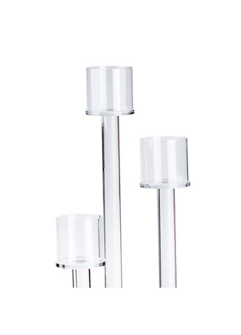 Подсвечник стеклянный TS Kitchen в европейском стиле на три свечи HP36564 No Brand (360977678)