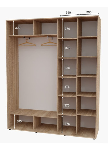 Шафа-купе дводверна 200*45*250 Дуб Сонома Дзеркало з піскострумним малюнком Алекса (360452046)