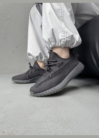 Кроссовки женские и мужские Adidas Yeezy boost 350 reflective black | Адидас Изи буст 350 рефлективные черные No Brand чёрные демисезоны (316663513)