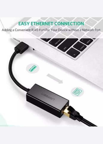 Перехідник to Ethernet US236 USB Type-C to 10/100/1000Mbps Ethernet Adapter Ugreen (297331849)