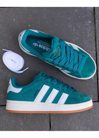 Серые демисезонные кроссовки мужские adidas campus dark green white v2 адидас кампус No Brand