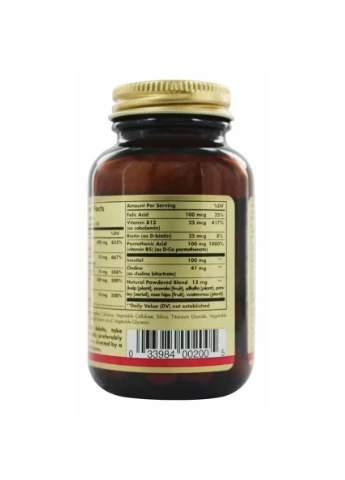 Стрес Формула, В-Комплекс + Вітамін С, B-Complex with Vitamin С,, 100 таблеток Solgar (324104225)