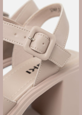 Бежевые женские босоножки цвет бежевый цб-00232979 Yuki