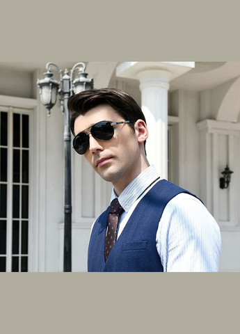 Мужские поляризационные солнцезащитные очки NK7840 Black Blue KINGSEVEN (303110894)