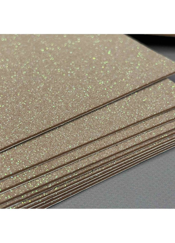 Фоамиран мокко с глиттером клеевое основание 1,6 мм, 1 лист А4 Plus-plus (354794130)