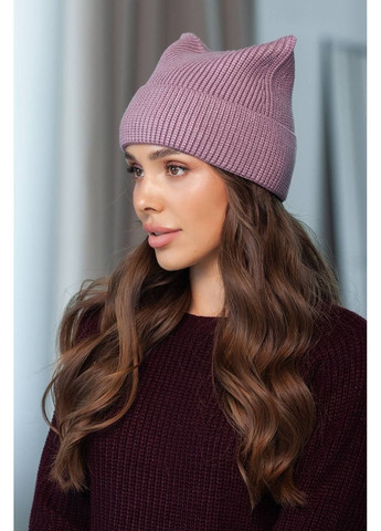 Шапка з вушками, колір Бузковий Fashion (365072406)