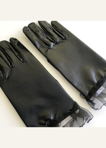 Женские перчатки имитация латекса латексные перчатки Honey Fashion Accessories XS/S/М черный (7-78) No Brand (313286067)