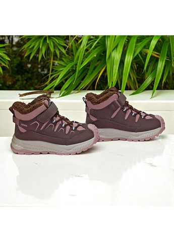 Зимові черевики на овчині для дівчинки, дутики на липучках, зимові хайтопи для дівчинки Tom.M (367049734)