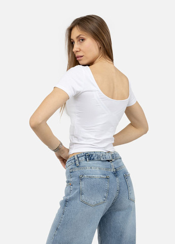 Жіноча футболка з коротким рукавом колір білий ЦБ-00250395 Busem - (295468640)