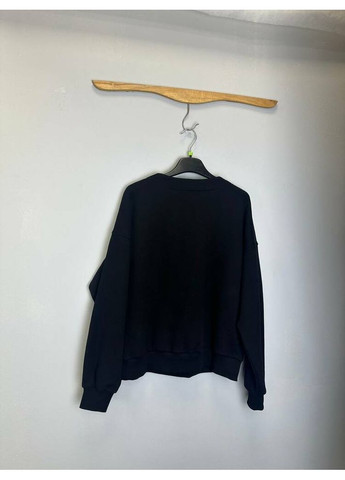 Черный свитшот с вышивкой «перлина» mkrm4289 Rica Mare (365807195)