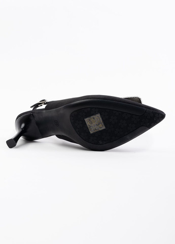 Черные боссоножки женские l9922-13 черные 346211 Meideli с ремешком