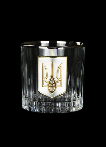 Набор стаканов "Тризуб" (6 шт) хрусталь, золото, серебро (GPB6TRY2PG) Boss Crystal (302666398)