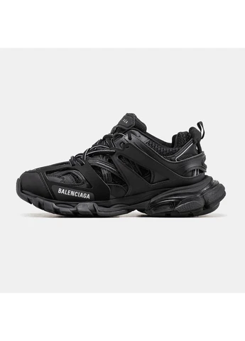 Чорні Осінні кросівки чоловічі Balenciaga Track Black Баленсіага Тріпл Блек