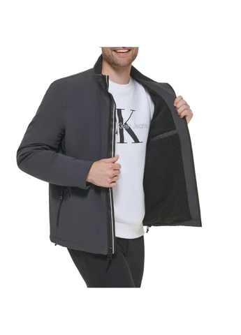 Сіра демісезонна куртка Calvin Klein