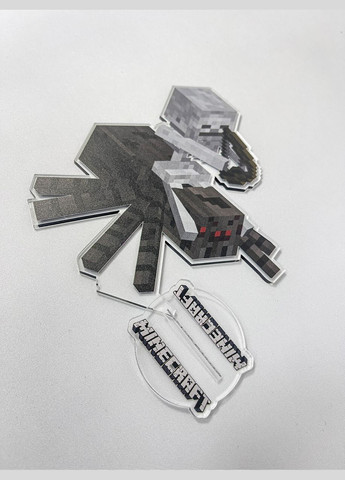 Акриловая коллекционная фигурка Minecraft Майнкрафт Скелет на пауке 15 см No Brand (339618279)