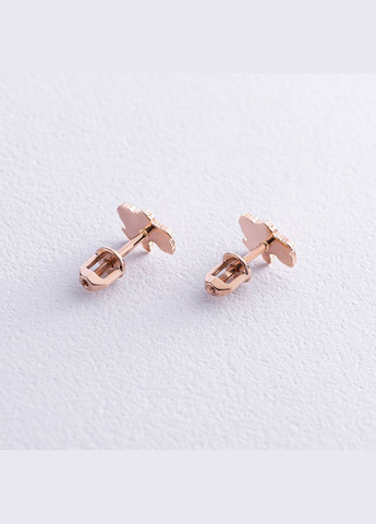 Золотые серьги - пусеты Карта Украины с07940 Oniks (264644362)