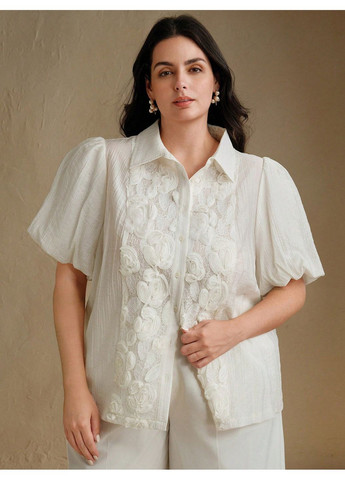 Кремова блуза SHEIN