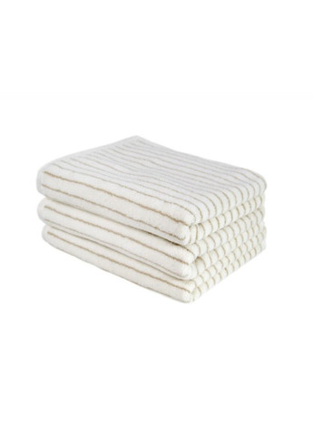 Рушник Home Готель Premium — Microcotton Stripe Ecru-Kahve 90*150 550 г/м2 Lotus кремовий