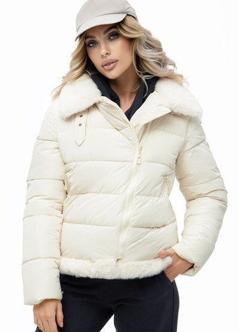 Молочна куртка жіноча uf 20805 молочна Freever