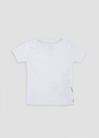 Біла літня футболка з коротким рукавом для хлопчика колір білий цб-00244141 Ifba