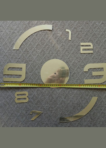 Часы настенные до 60см Арабские цифры серебро 123-987 Б230 No Brand (302242890)