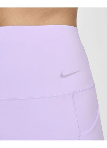 Худи Universa Medium-Support High-Waisted 5 Biker Shorts With Pockets Pink FN3151-512 Nike (397999431)