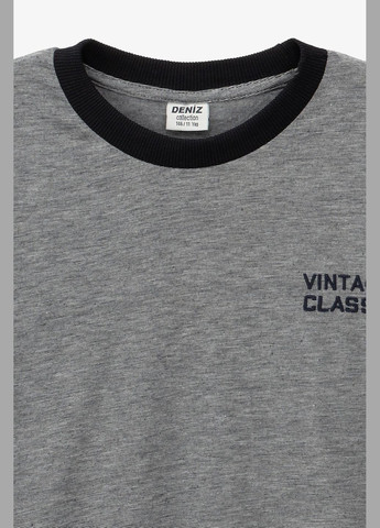 Темно-синяя летняя футболка с принтом для мальчика 2524 146 см shop (2000990889461) DENIZ