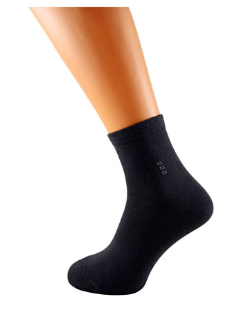 Темно-сірі шкарпетки чоловічі класичні демісезонні преміум тм ST LINE геометричні (324808136)