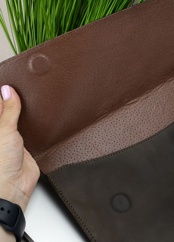 Чехол для MacBook Air 13" кожаный на магнитах (папка-конверт А4) 801 коричневый крейзи HandyCover (297157596)