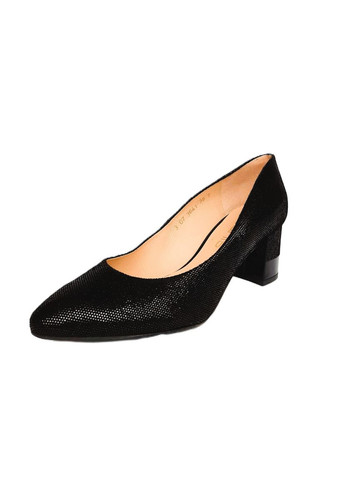 Anis стильні жіночі туфлі на стійких підборах з лазерної шкіри чорні мері джейн чорний з натуральна шкіра, польща — всесезон (360983322)