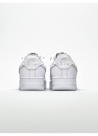 Білі Осінні кросівки чоловічі nike air force 1 classic white 2 найк аір форс 1 преміум No Brand