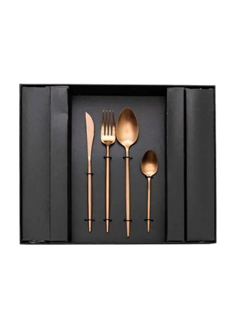 Набор столовых приборов 24 предмета столовый набор на 6 персон Золотистый Jooki (358706201)