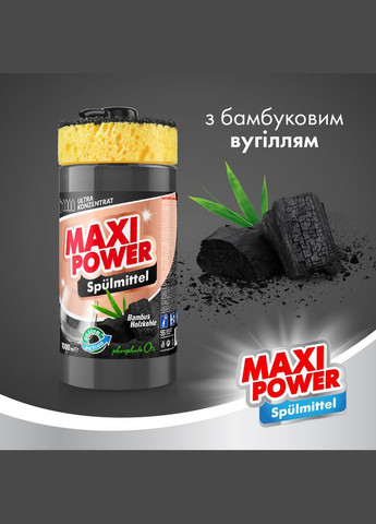 Средство для мытья посуды Черный уголь 1л Maxi Power (342113826)